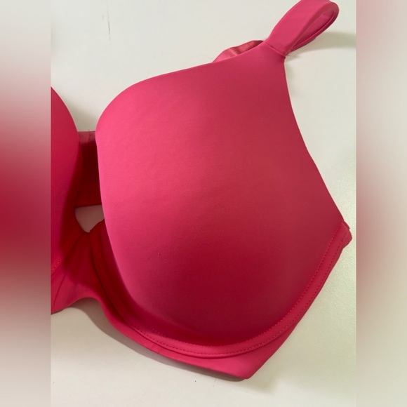 Avenue Watermelon Pink Underwire Plunge Full Coverage T-Shirt Bra 46DD - Picture 4 of 9